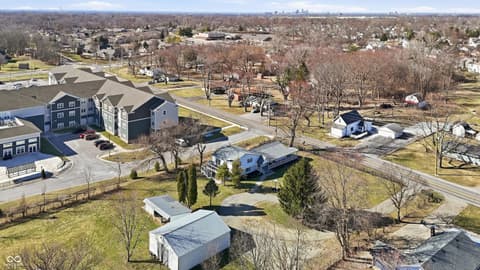 Aerial view at 6125 E Edgewood Avenue, Indianapolis, IN