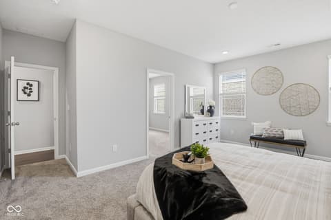 Bedroom at 4660 W Tradwell Drive, New Palestine, IN