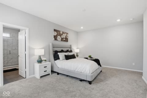 Bedroom at 4660 W Tradwell Drive, New Palestine, IN