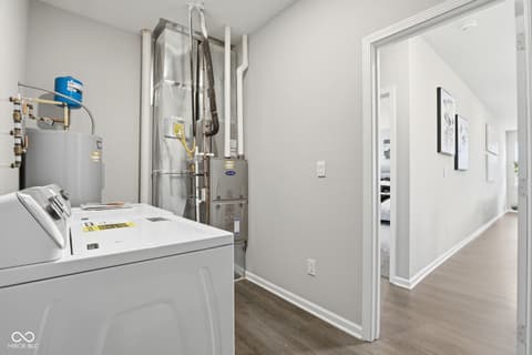 Laundry room at 4660 W Tradwell Drive, New Palestine, IN
