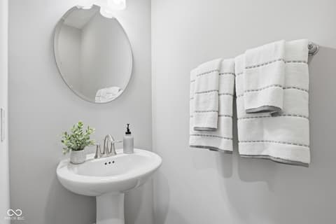 Bathroom at 4660 W Tradwell Drive, New Palestine, IN