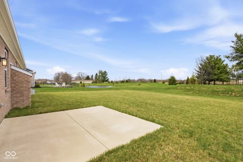 Backyard at 4660 W Tradwell Drive, New Palestine, IN