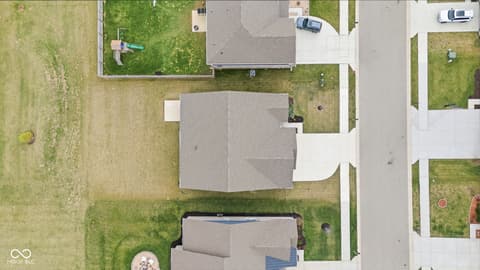 Aerial view at 4660 W Tradwell Drive, New Palestine, IN