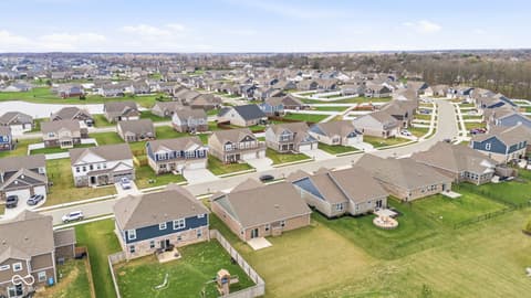 Aerial view at 4660 W Tradwell Drive, New Palestine, IN