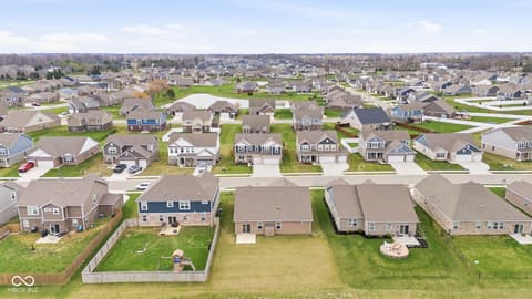 Aerial view at 4660 W Tradwell Drive, New Palestine, IN