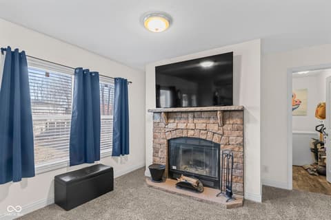 Living room at 1319 W Commerce Street, Brownstown, IN