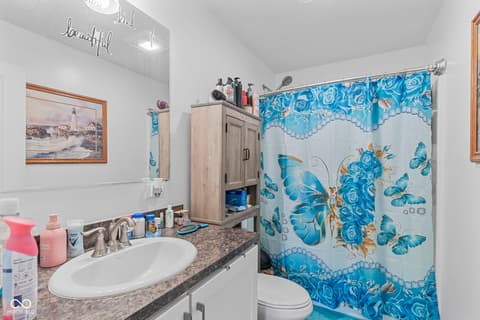 Bathroom at 1319 W Commerce Street, Brownstown, IN