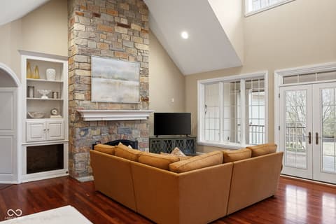 Living room at 4530 Chase Oak Court, Zionsville, IN