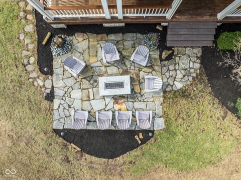 Aerial view at 4530 Chase Oak Court, Zionsville, IN