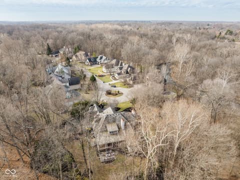Aerial view at 4530 Chase Oak Court, Zionsville, IN