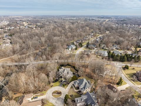 Aerial view at 4530 Chase Oak Court, Zionsville, IN