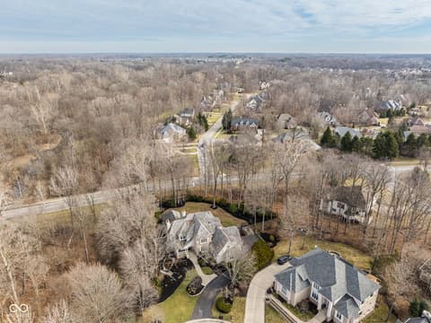 Aerial view at 4530 Chase Oak Court, Zionsville, IN