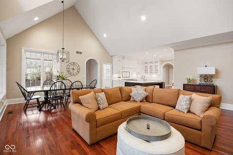 Living room at 4530 Chase Oak Court, Zionsville, IN