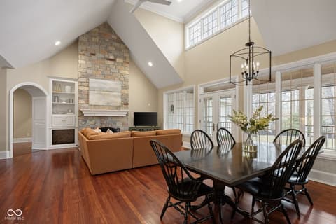 Dining room at 4530 Chase Oak Court, Zionsville, IN
