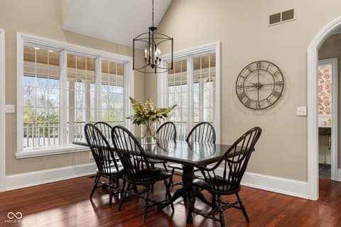 Dining room at 4530 Chase Oak Court, Zionsville, IN