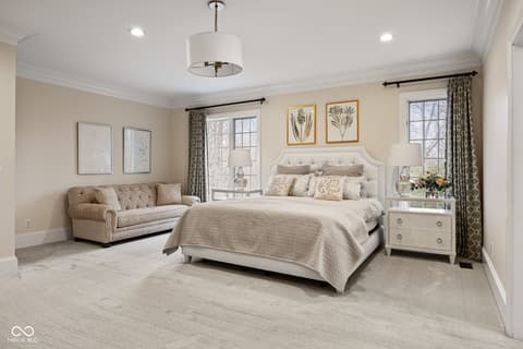 Primary bedroom at 4530 Chase Oak Court, Zionsville, IN