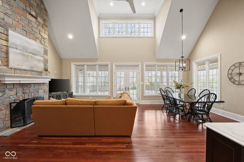 Living room at 4530 Chase Oak Court, Zionsville, IN