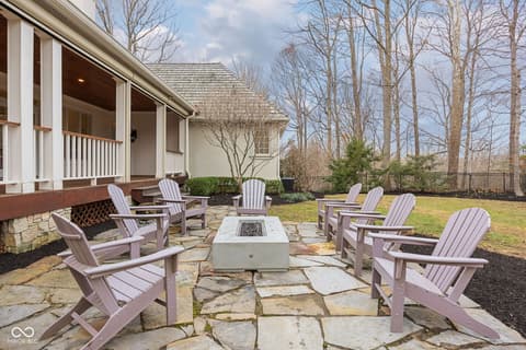 Outdoor living area at 4530 Chase Oak Court, Zionsville, IN