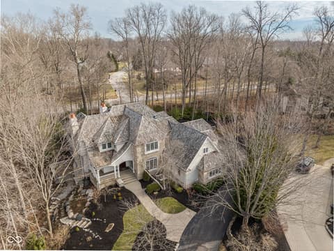 Aerial view at 4530 Chase Oak Court, Zionsville, IN