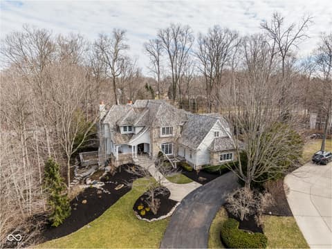 Aerial view at 4530 Chase Oak Court, Zionsville, IN