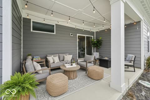 Outdoor living area at 10938 Matherly Way, Noblesville, IN