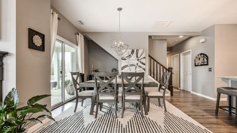 Dining room at 10938 Matherly Way, Noblesville, IN