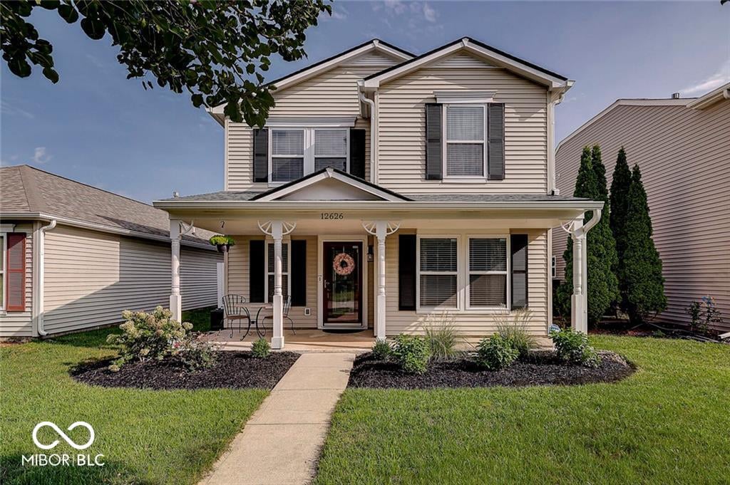 Front exterior at 12626 Courage Crossing, Fishers, IN