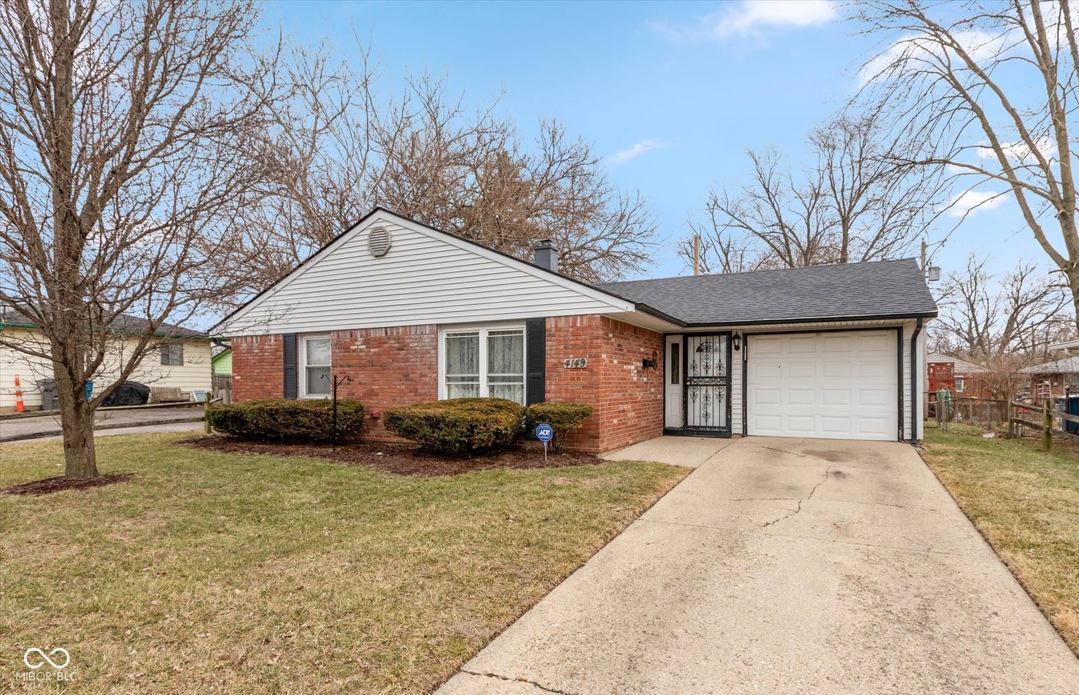 Front exterior at 4149 Mellis Drive, Indianapolis, IN