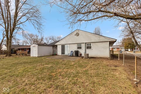 Backyard at 4149 Mellis Drive, Indianapolis, IN