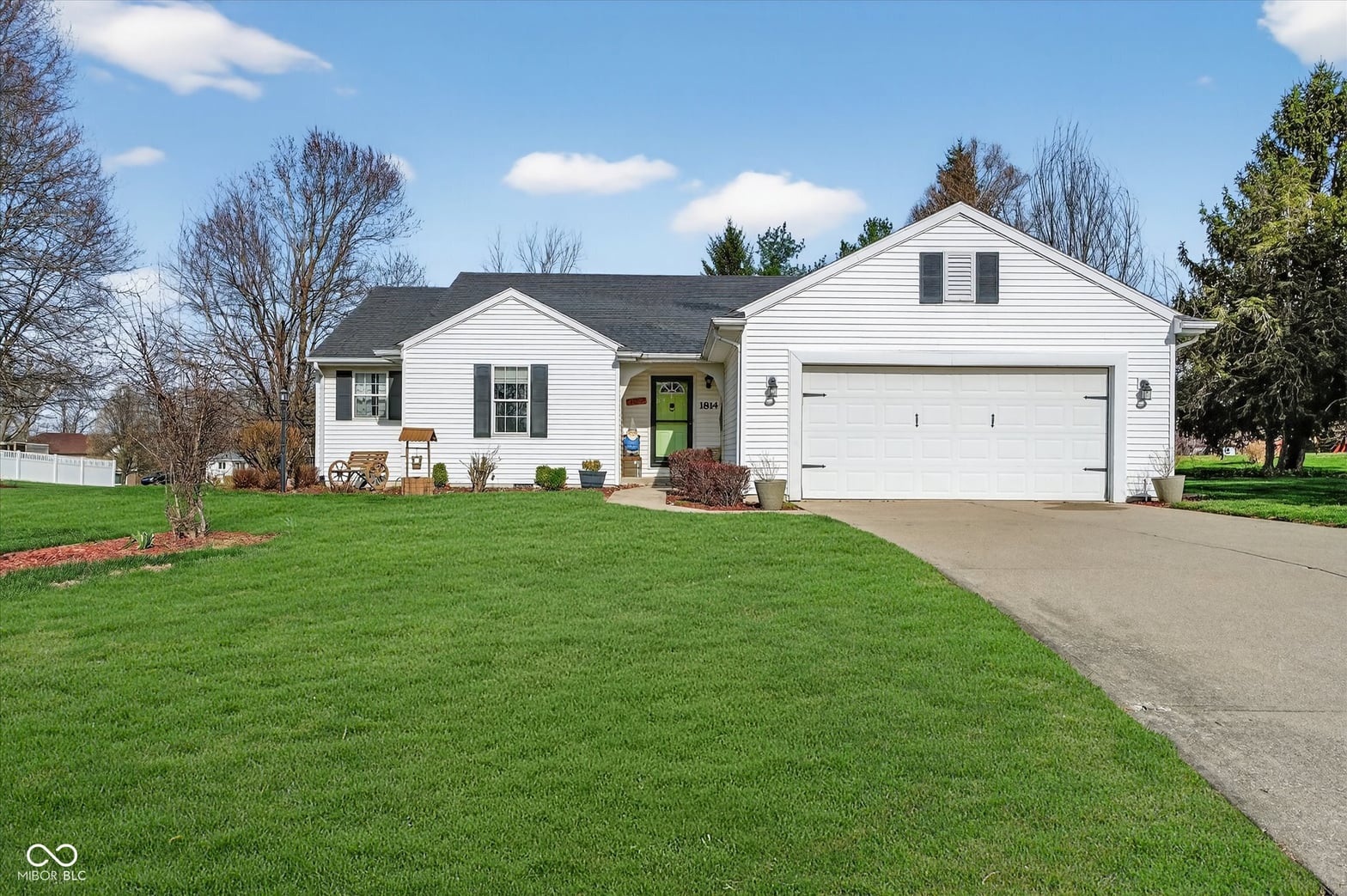 Front exterior at 1814 Sandalwood Drive, Greencastle, IN