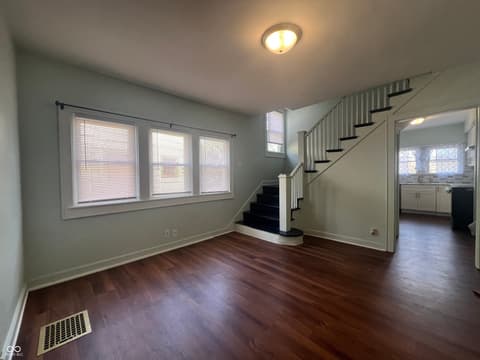 Living room at 3671 Birchwood Avenue, Indianapolis, IN