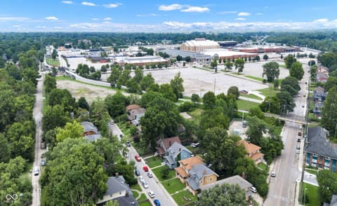Aerial view at 3671 Birchwood Avenue, Indianapolis, IN
