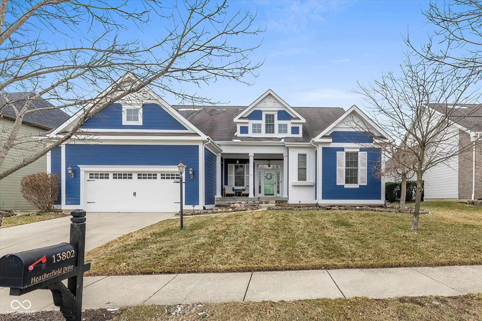 Front exterior at 13802 Heatherfield Drive, Fishers, IN