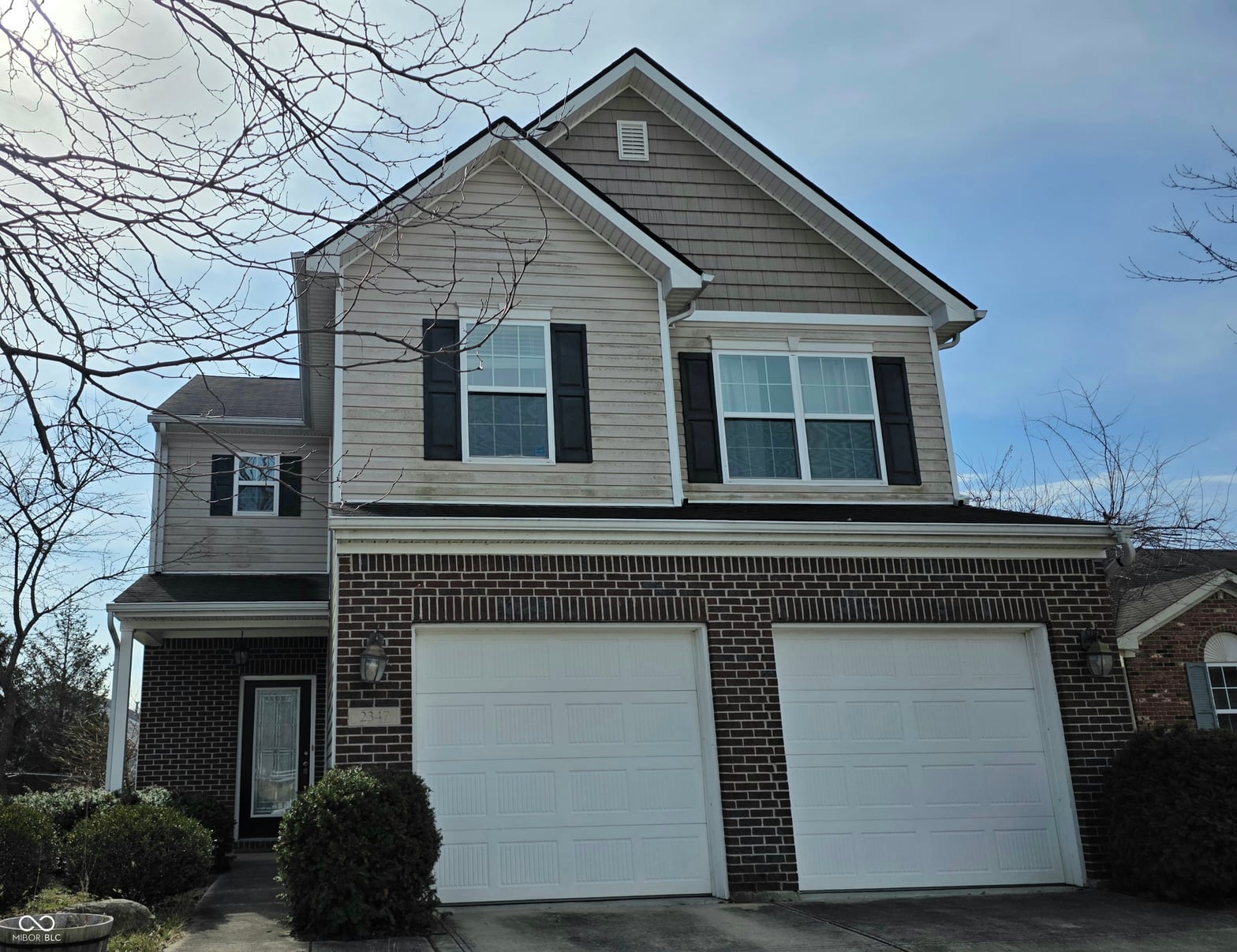 Front exterior at 2347 Shadow Court, Columbus, IN