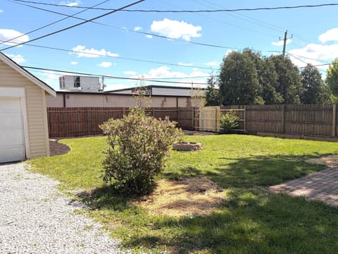 Yard at 6179 Burlington Avenue, Indianapolis, IN