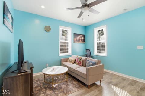 Living room at 1531 Spann Avenue, Indianapolis, IN