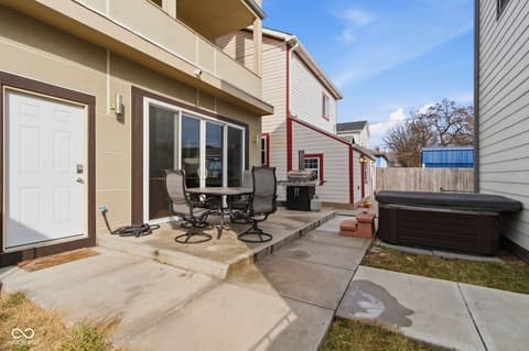 Outdoor living area at 1531 Spann Avenue, Indianapolis, IN