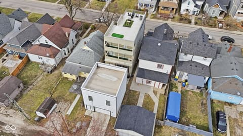 Aerial view at 1531 Spann Avenue, Indianapolis, IN