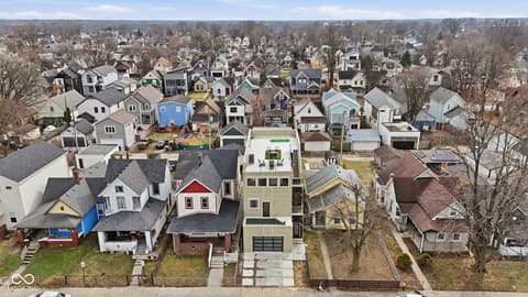 Aerial view at 1531 Spann Avenue, Indianapolis, IN