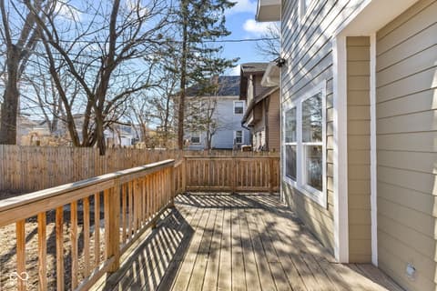 Outdoor living area at 337 N Temple Avenue, Indianapolis, IN