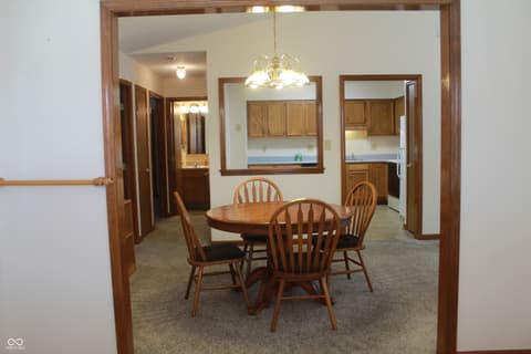 Dining room at 6376 Village Oak Court, Indianapolis, IN