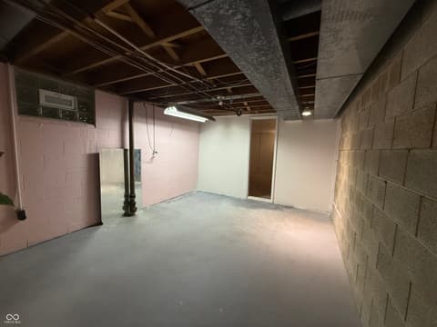 Basement at 8101 Hi Vu Drive, Indianapolis, IN