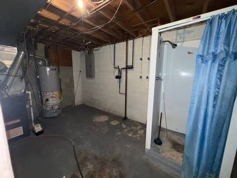Basement at 8101 Hi Vu Drive, Indianapolis, IN