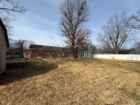 Yard at 8101 Hi Vu Drive, Indianapolis, IN