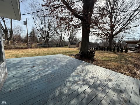 Outdoor living area at 8101 Hi Vu Drive, Indianapolis, IN