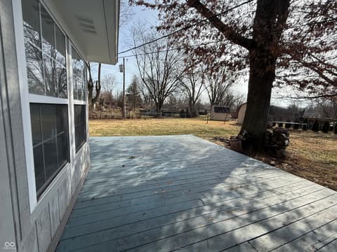 Outdoor living area at 8101 Hi Vu Drive, Indianapolis, IN