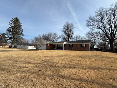 Front exterior at 8101 Hi Vu Drive, Indianapolis, IN