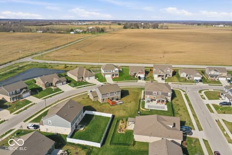 Aerial view at 106 Sedona Drive, Bargersville, IN