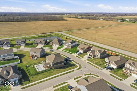 Aerial view at 106 Sedona Drive, Bargersville, IN