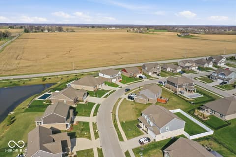 Aerial view at 106 Sedona Drive, Bargersville, IN